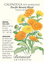 Pacific Beauty Pot Marigold Calendula Seeds 1 5 Grams Calendula October Birth Flowers Birth Flowers