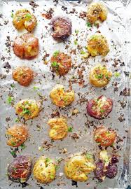 Crispy Garlic Smashed Baby Potatoes Recipe Baby Potatoes Baby Potato Recipes Garlic Smashed