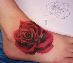 Pin By Kaylynn Flynn On Knee Tattoo Project Rose Tattoo Foot Rose Tattoo Design Red Rose Tattoo