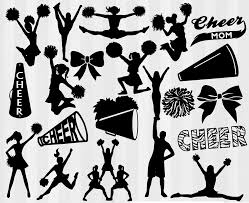 Black And Gold Cheerleading Pom Poms Large Cheer Svg Bundle 20 Cheerleading Cuttable Designs Cheerleader Silhouette Svg Pom Poms Cheer Megaphone Svg Papercraft A Cheer Clipart Cheer Mom Cheer