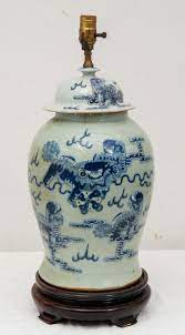These lamps feature hand painted scenes of peacocks in a field with cherry blossoms and flowers, ducks in a pond, and birds in trees. Large Chinese Ginger Jar Lamp Ginger Jar Lamp Ginger Jars Colorful Decor