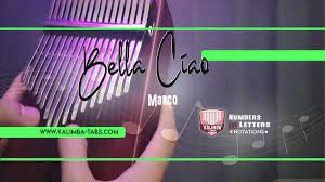Bella Ciao Kalimba Tabs Number And Letter Notations Right Here Waiting Notations Lettering