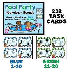 Pool Party Number Bonds Math Concepts Learn Facts Primary Classroom