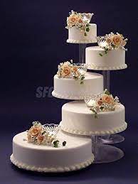 Amazon Com 5 Tier Cascade Wedding Cake Stand Style R500 Wedding Cake Stands Acrylic Cake Wedding Cake Stands Wedding Cake Stand Round Tiered Wedding Cake