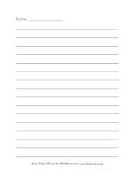 When an assignment is completed. Writing Paper All Kids Network