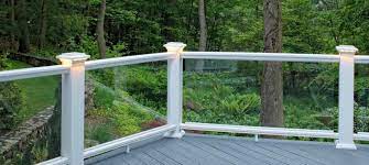 Three designs option (premier, trademark, and reserve) and extended color selections, azek creates a beautiful, easy, as well as perfect railing system for deck or porch project. Glass Railing Timbertown