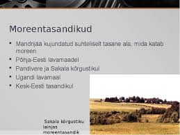 Eestis leidub moreenkünkaid eriti haanja, otepää ja karula kõrgustikul, mujal on neid vähe. Mandrijaatekkelised Pinnavormid Geograafia