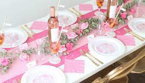 Rose All Day Bridal Shower Table Decor Bridal Shower Tables Rose Party Bridal Shower Tea