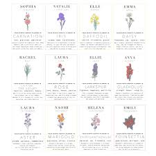 Find your birth month flower below, then read about your friends and loved ones! Personalised Choose Your Birth Flower Scarf By Studio Hop Notonthehighstreet Com