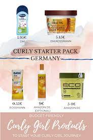 Confused What Curly Girl Products To Buy Here Is A Curly Starter Pack For Germany Curly Girl Hairstyles Curly Hair Styles Naturally Curly Hair Beauty