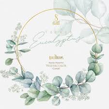 Fiore, bordi di fiori belli, bordo floreale rosa e giallo, bellissimo, confine png. Eucalyptus Frames Watercolor Geometric Floral Clipart Etsy Clip Art Cornici Dipinte Idee Acquerello