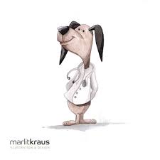 illustration hund verkleidet als arzt hund dog illustration aquarell arzt dog marlit kraus marlitkraus instagram fotos und videos