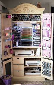 This post is full of craft room ideas, organization and storage ideas! Best Craft Organization Armoire Organizing Ideas 64 Ideas Craft Storage Furniture Craft Armoire Craft Room Storage