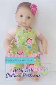 Free Printable Bitty Baby Doll Clothes Patterns Sewing Patterns To Make Baby Doll Clothes Baby Doll Clothes Baby Dolls Dolls Clothes Diy