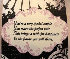 This is because it implied she was lucky to have found a husband at all. Wedding Verses For A Card Wedding Card Message