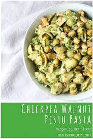 Vegan Chickpea Pesto Pasta Recipe Pesto Pasta Best Pasta Recipes Pasta Recipes
