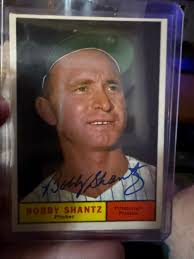 I have several, but here's a Bobby Shantz auto. If any of you go to card  shows in the Philly area you've definitely seen Bobby. Not only is he a 4x  Gold