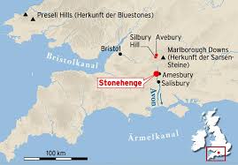 Stonehenge, prehistoric stone circle monument, cemetery, and archaeological site located on salisbury plain, about 8 miles (13 km) north of salisbury, wiltshire, england. Die Lage Von Stonhenge