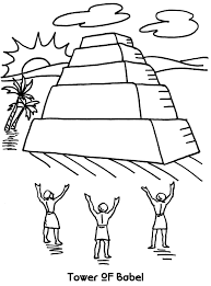 Tower of babel bible activities for kids games and puzzles. Tower Of Babel Coloring Sheet Wesleyan Kids