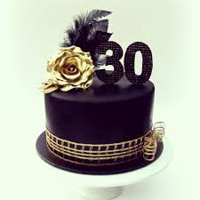 30th Birthday Black And Gold Cake Ideas Pin On Birthday