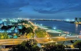Nile Street Khartoum شارع النيل الخرطوم By Yousif Shareef Sudan Khartoum Nile Night Bridge Photo Marina Bay Sands Original Artwork