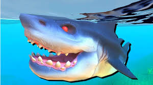 What eats a great white shark? Giant Megalodon Shark Vs Great White Feed And Grow Fish Gameplay Youtube