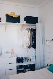 Creating Extra Bedroom Storage Space With This Open Wardrobe Diy The Gem Picker Small Bedroom Wardrobe Bedroom Diy Diy Wardrobe