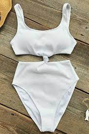 Cupshe Hazy Beauty Solid One Piece Swimsuit Swimwear Bikinis Cute Swimsuits