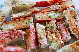 Baked Crab Recipe King Or Snow Crab Who Knew It Was So Ez D King Crab Is Larger W A Thicker Crab Legs Recipe Bake Crab Legs Recipe Crab Recipes