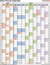 Download 2021 and 2022 pdf calendars of all sorts. Fiscal Calendars 2021 Free Printable Pdf Templates