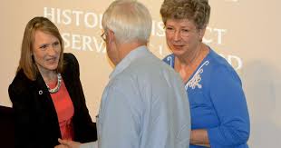 Brillhart presents historic district preservation awards