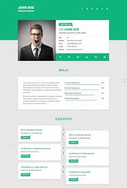 A responsive resume layout design makes your website look adaptable to the browser and they will adjust the device's screen size. Personal Cv Website Cute766