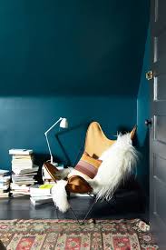 Couleur Un Mur Fonce Decoration Interieur Peinture Murs Turquoise Pieces Bleues