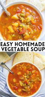Homemade Vegetable Soup Recipe Homemade Vegetable Soups Vegetable Soup Recipe Easy Vegetable Soup Recipes