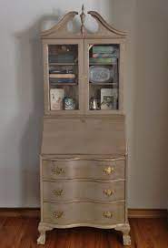 Antique walnut secretary desk with beautiful hutch top. Beach Cottage Secretary Desk Vintage Secretary Desk Farmhouse Etsy In 2021 Vintage Secretary Desk Secretary Desks Antique Secretary Desks