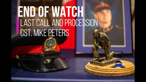 Let's pray for protection, safety, guidance and wisdom of police officers. End Of Watch Last Call And Procession Constable Mike Peters February 2021 Winnipeg Police Youtube