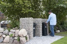 Mulltonnenversteck Aus Gabionen Bauen Mulltonnenverkleidung Mulltonnenverkleidung Selber Bauen Gabionen