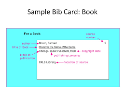 Created on september 20, 2012 using flipshare. Note And Bib Card Format Ppt Video Online Download