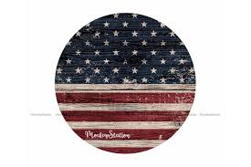 Download Usa Flag Sublimation Wood Background Png 4th Of July Circle By Mockupstation Thehungryjpeg Com