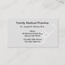 Simple Family Doctor Business Card Zazzle Com In 2020 Doctor Business Cards Family Doctors Family Medical