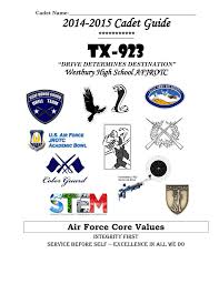 Tx 923 2014 2015 Cadet Guide Westbury High School Afjrotc
