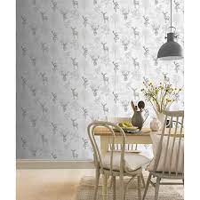 Take a peek at 40 of our favorite bedroom wallpaper ideas by top interior designers, from romantic floral patterns to graphic stripes and natural textures. Etched Stag Wallpaper Mono Diy B M