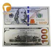 The usd is often called 'the greenback' in reference to its green. 100pcs Lot America Banknotes Dollar Silver Banknote Plated 100 Usd For Collection Gold Banknotes Aliexpress