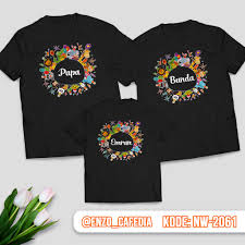 Model baju muslim couple lebaran sarimbit batik terbaru 2019. Baju Kaos Couple Keluarga Kaos Family Ulang Tahun Desain Kaos Animal Zoo Nw 2061 Gratis Custom Shopee Indonesia