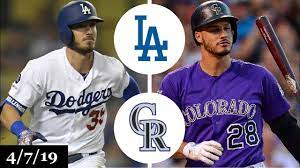 Colorado rockies can sell out quickly, so it's best to reserve your. Los Angeles Dodgers Vs Colorado Rockies Highlights April 7 2019 Youtube