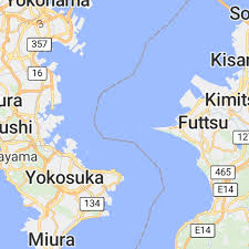 Location of yokosuka (japan) on map, with facts. Japan 24 42 Tokyo æ±äº¬ Street Map Lokalen Kartographie Avenza Maps