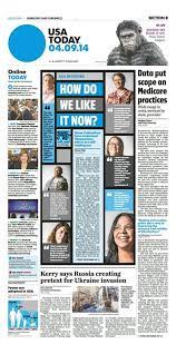 Design By Abby Westcott Usa Today Newspaper Design Layout Newspaper Layout Editorial Design Layout