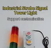 YASONG 3 Stack Super Bright LED Industrial Signal Tower Light Stack Light  Andon Lights with Sound or No Sound, Flash Light or Steady-on Light, Self  ...