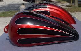 Black And Red Motorcycle Paint Jobs Scallop Paint Google Search Custom Paint Motorcycle Motorcycle Paint Jobs Motorcycle Painting