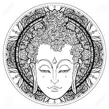 Download and print these buddhist mandala coloring pages for free. Buddha Face Over Ornate Mandala Round Pattern Esoteric Vintage Vector Illustration Indian Buddhism Spiritual Art Hippie Tattoo Spirituality Thai God Yoga Zen Coloring Book Pages For Adults Royalty Free Cliparts Vectors And